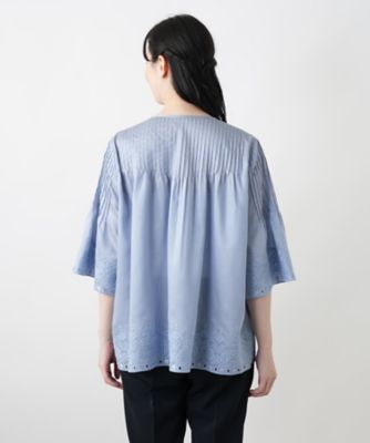 カットワーク刺繍ブラウス【Ｌｅｉｌｉａｎ　ＷＨＩＴＥ　ＬＡＢＥＬ】