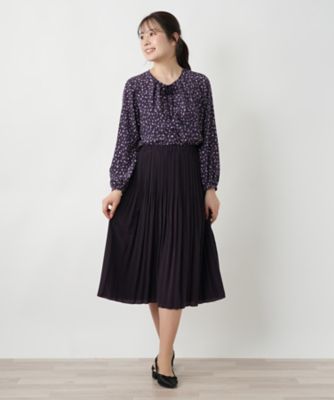 リバーシブルプリーツスカート【Ｌｅｉｌｉａｎ　ＷＨＩＴＥ　ＬＡＢＥＬ】