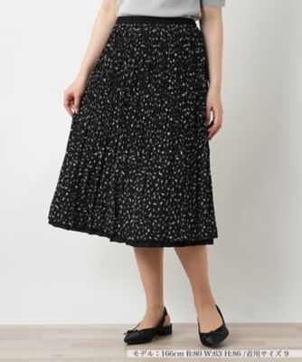 リバーシブルプリーツスカート【Ｌｅｉｌｉａｎ　ＷＨＩＴＥ　ＬＡＢＥＬ】