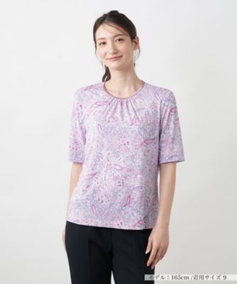 ペイズリーカットソー【Ｌｅｉｌｉａｎ　ＷＨＩＴＥ　ＬＡＢＥＬ】