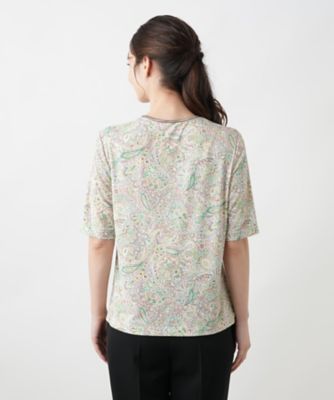 ペイズリーカットソー【Ｌｅｉｌｉａｎ　ＷＨＩＴＥ　ＬＡＢＥＬ】