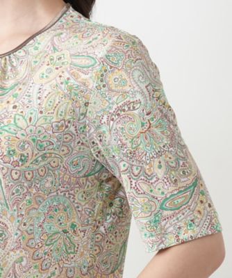 ペイズリーカットソー【Ｌｅｉｌｉａｎ　ＷＨＩＴＥ　ＬＡＢＥＬ】