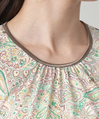ペイズリーカットソー【Ｌｅｉｌｉａｎ　ＷＨＩＴＥ　ＬＡＢＥＬ】