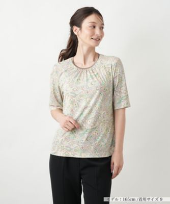ペイズリーカットソー【Ｌｅｉｌｉａｎ　ＷＨＩＴＥ　ＬＡＢＥＬ】