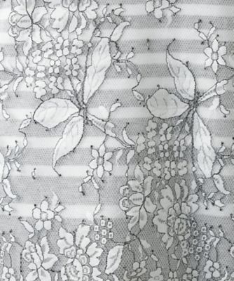 フラワー柄切替ニット【Ｌｅｉｌｉａｎ　ＷＨＩＴＥ　ＬＡＢＥＬ】