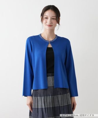 ＜Leilian (Women)＞ビジューカーディガン