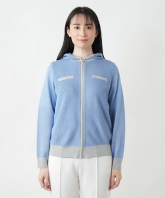 ジップニットパーカ