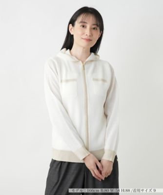 ジップニットパーカ