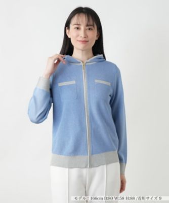 ＜Leilian (Women)＞ジップニットパーカ
