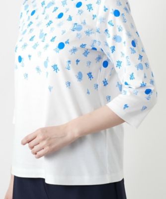 プリントクルーネックTシャツ | Leilian (Women)/レリアン