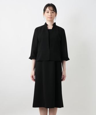 セットアップ風ワンピース【ブラックフォーマル】