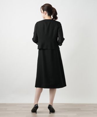 美品　レリアン　Leilian 17＋ ワンピース　黒 フォーマル】ワンピース|レリアン プラスハウス | レリアン公式