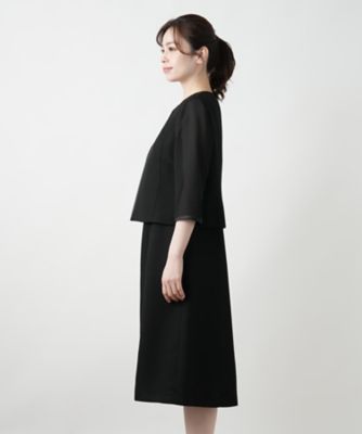 セットアップ風ワンピース【ブラックフォーマル】 | Leilian