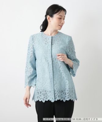 Leilian (Women)/レリアン カットワークレースブラウス