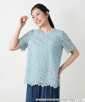 ＜Leilian (Women)＞フラワーレースブラウス
