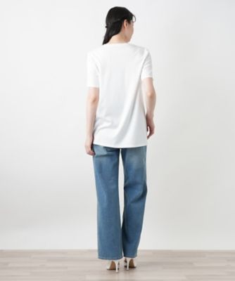 ビーズイラストＴシャツ【Ｌｅｉｌｉａｎ　ＷＨＩＴＥ　ＬＡＢＥＬ】