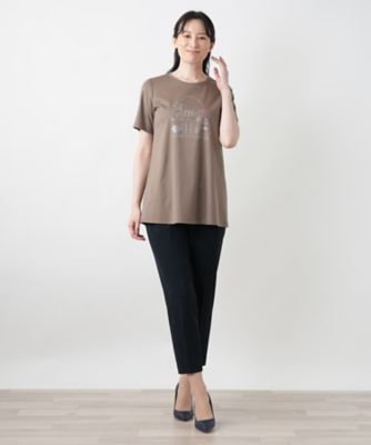 ビーズイラストＴシャツ【Ｌｅｉｌｉａｎ　ＷＨＩＴＥ　ＬＡＢＥＬ】