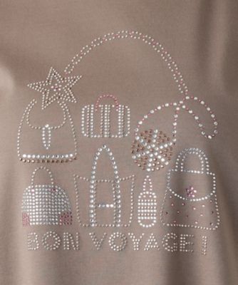 ビーズイラストＴシャツ【Ｌｅｉｌｉａｎ　ＷＨＩＴＥ　ＬＡＢＥＬ】