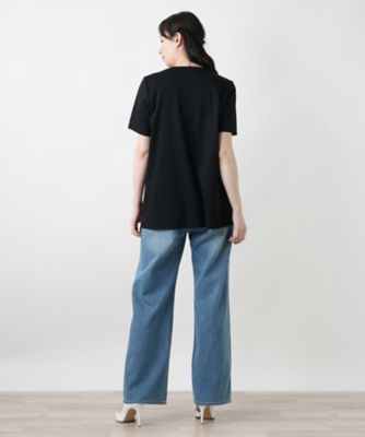 ビーズイラストＴシャツ【Ｌｅｉｌｉａｎ　ＷＨＩＴＥ　ＬＡＢＥＬ】