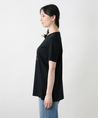 ビーズイラストＴシャツ【Ｌｅｉｌｉａｎ　ＷＨＩＴＥ　ＬＡＢＥＬ】