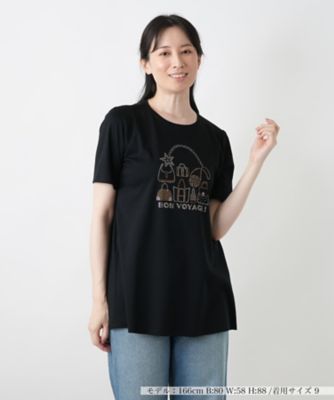 ビーズイラストＴシャツ【Ｌｅｉｌｉａｎ　ＷＨＩＴＥ　ＬＡＢＥＬ】