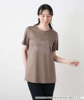 ビーズイラストＴシャツ【Ｌｅｉｌｉａｎ　ＷＨＩＴＥ　ＬＡＢＥＬ】