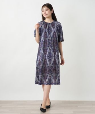 プリントフレアワンピース【Ｌｅｉｌｉａｎ　ＷＨＩＴＥ　ＬＡＢＥＬ】
