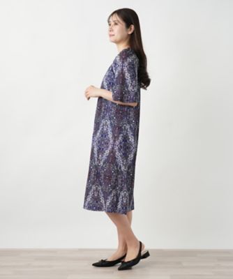プリントフレアワンピース【Ｌｅｉｌｉａｎ　ＷＨＩＴＥ　ＬＡＢＥＬ】