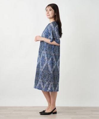 プリントフレアワンピース【Ｌｅｉｌｉａｎ　ＷＨＩＴＥ　ＬＡＢＥＬ】