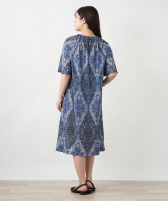 プリントフレアワンピース【Ｌｅｉｌｉａｎ　ＷＨＩＴＥ　ＬＡＢＥＬ】