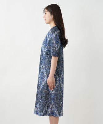 プリントフレアワンピース【Ｌｅｉｌｉａｎ　ＷＨＩＴＥ　ＬＡＢＥＬ】