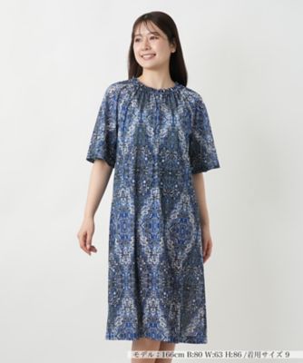 プリントフレアワンピース【Ｌｅｉｌｉａｎ　ＷＨＩＴＥ　ＬＡＢＥＬ】