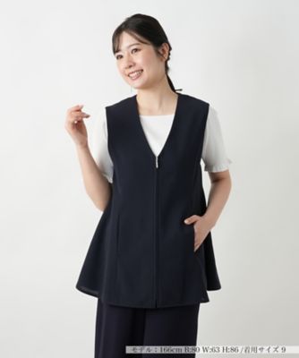 ＜BOURGE (Women)＞Ｖネックベスト【ＢＯＵＲＧＥ】