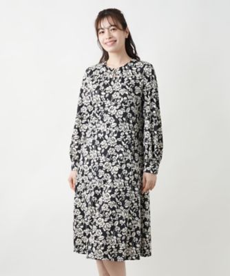 プリントフレアワンピース【ＲＯＣＨＡＳ　Ｐｒｅｍｉｅｒｅ】