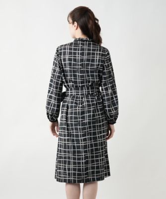 チェックフレアワンピース【ROCHAS Premiere