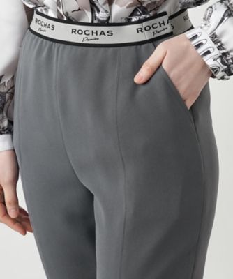 美品■ROCHAS/レリアン◆13+■セットアップパンツスーツ■グレー■ アウトレット】洗えるキレイスーツ ミディアムグレー クロップド