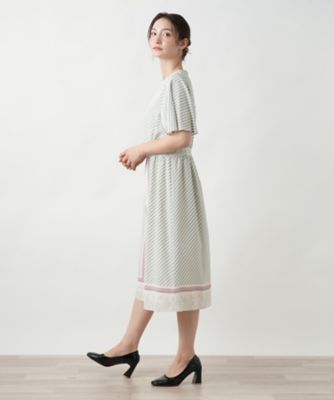 スカーフ柄ワンピース