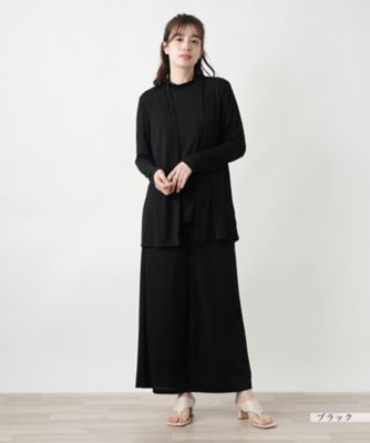 新品タグ付 Leilian レリアン 24SS トッパーカーディガン ブラック トッパーカーディガン【Leilian WHITE LABEL