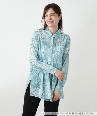 ＜Leilian (Women)＞ペイズリーブラウス【ＥＲＩＣＡ】