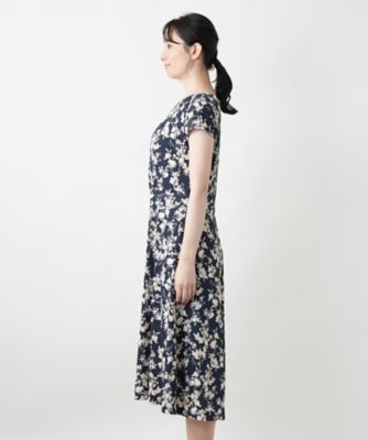 プリントフレアワンピース【ＲＯＣＨＡＳ　Ｐｒｅｍｉｅｒｅ】