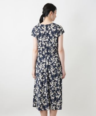 プリントフレアワンピース【ＲＯＣＨＡＳ　Ｐｒｅｍｉｅｒｅ】
