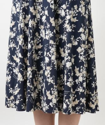 プリントフレアワンピース【ＲＯＣＨＡＳ　Ｐｒｅｍｉｅｒｅ】