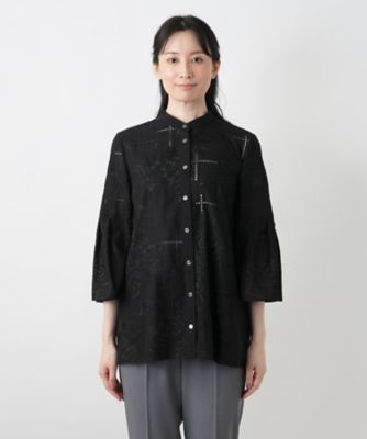 カットワーク刺繍ブラウス【ＲＯＣＨＡＳ　Ｐｒｅｍｉｅｒｅ】