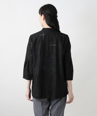 カットワーク刺繍ブラウス【ＲＯＣＨＡＳ　Ｐｒｅｍｉｅｒｅ】