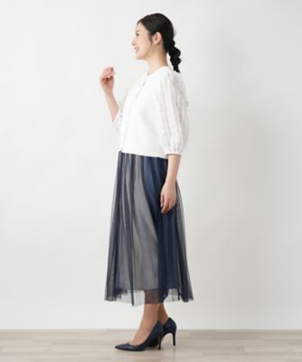 【店舗人気】切替ボリュームスリーブカーディガン