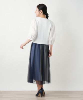 【店舗人気】切替ボリュームスリーブカーディガン