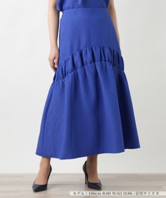 ＜BOURGE (Women)＞ロングフレアスカート【ＢＯＵＲＧＥ】