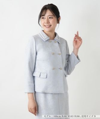 ＜BOURGE (Women)＞ラメダブルジャケット【ＢＯＵＲＧＥ】