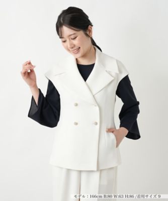 ＜BOURGE (Women)＞ダブルボタンベスト【ＢＯＵＲＧＥ】
