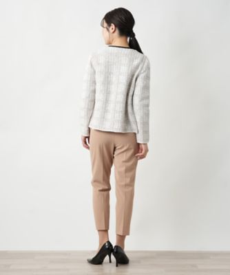 Vネックニットジャケット | Leilian (Women)/レリアン | 三越伊勢丹